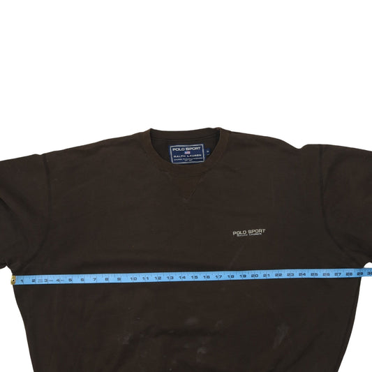 Polo Sport Ralph Lauren Men’s Brown XL Crew Neck Sweatshirt Vintage
