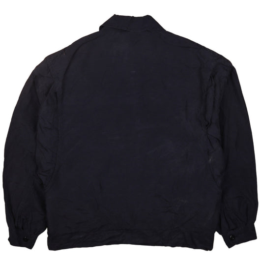 John Monroe Men's Blue Cotton Zip Basic Jacket M