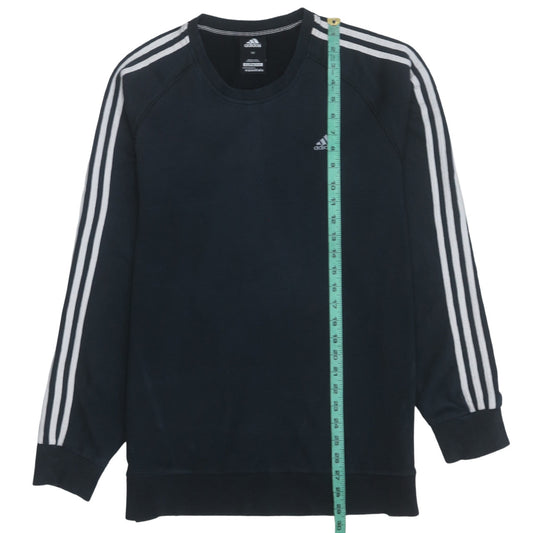 Adidas Mens Black Climalite Crew Neck Pullover Sweatshirt L