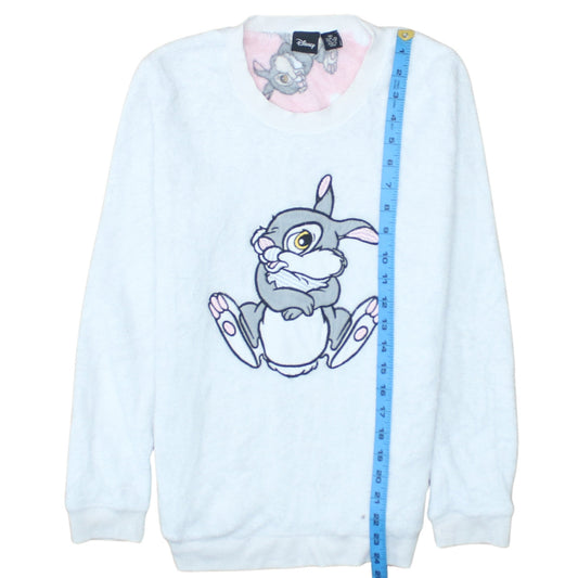 Disney Women White Thumper Fleece Pyjama Top S