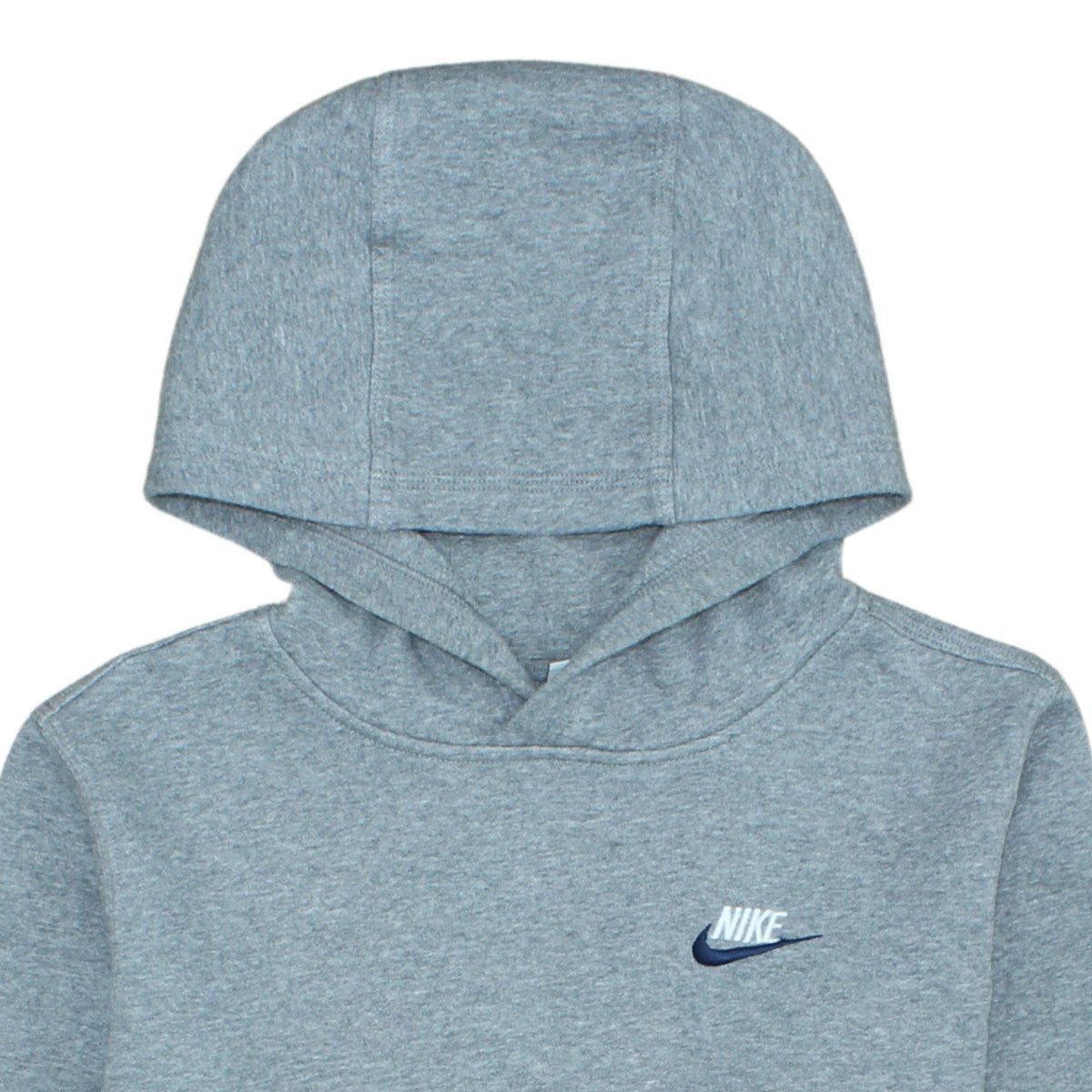 Additional view of Nike boys’ grey pullover hoodie xl fleece regular fit logo sweatshirt