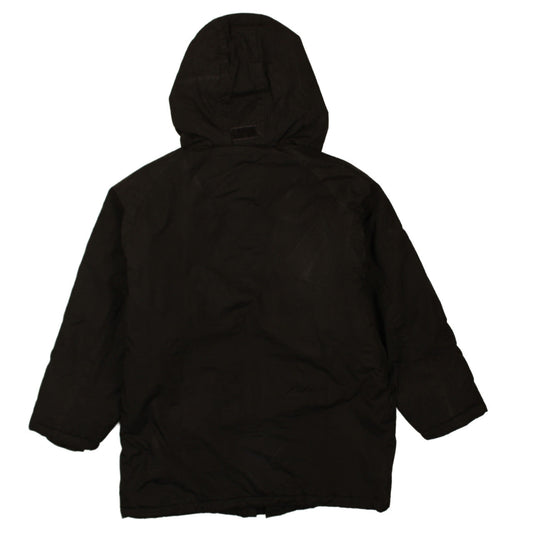 Umbro Men Black 2XS Hooded Lined Parka Jacket