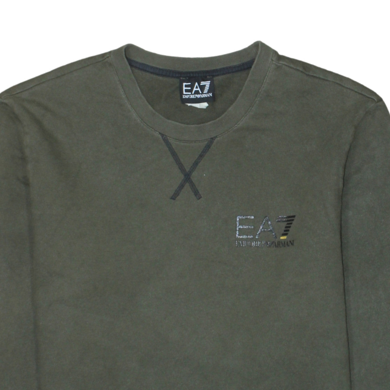 Emporio Armani EA7 Men's Green Crew Neck Sweatshirt Size M