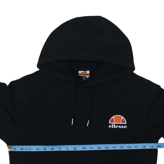 Ellesse Men's Black Pullover Hoodie Small Sports Logo Sweatshirt