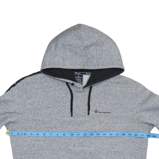 Champion Men's Grey Pullover Hoodie Medium Logo Regular Fit