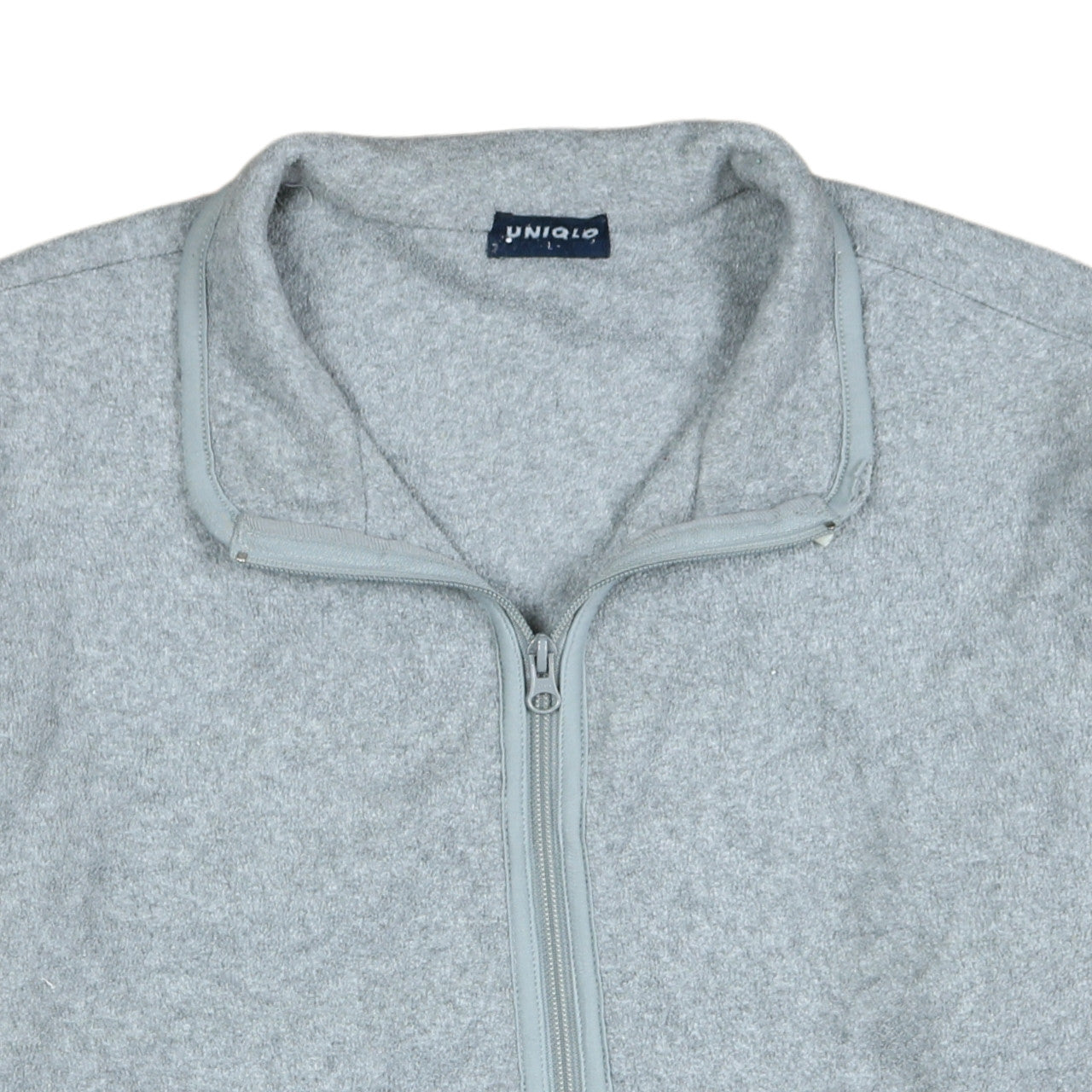 Uniqlo Men's Grey Fleece Full Zip Lightweight Jacket L