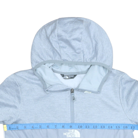 The North Face Boys Grey XL Pullover Fleece Hoodie with Logo and Zip
