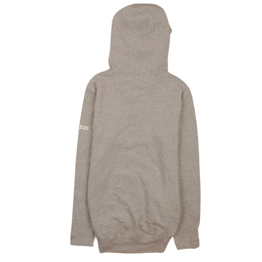 Adidas Women Grey Pullover Hoodie Small Hooded Sweatshirt Casual