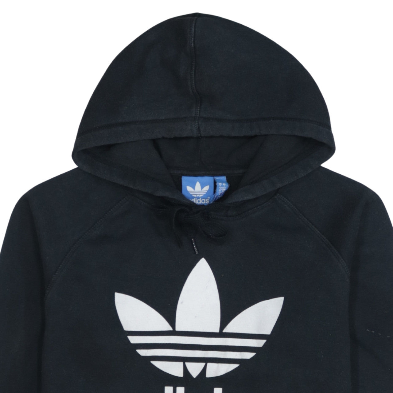 Adidas Men's Black Pullover Hoodie S Logo Fleece Sweatshirt