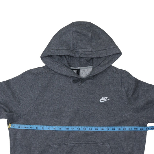 Nike Men's Grey XL Pullover Hoodie with Logo Pocket