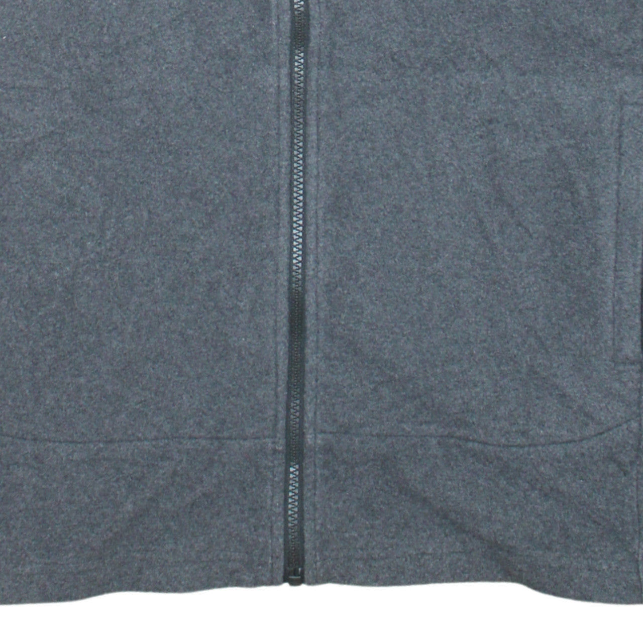The North Face Men's Grey Fleece Full Zip Jacket Size L