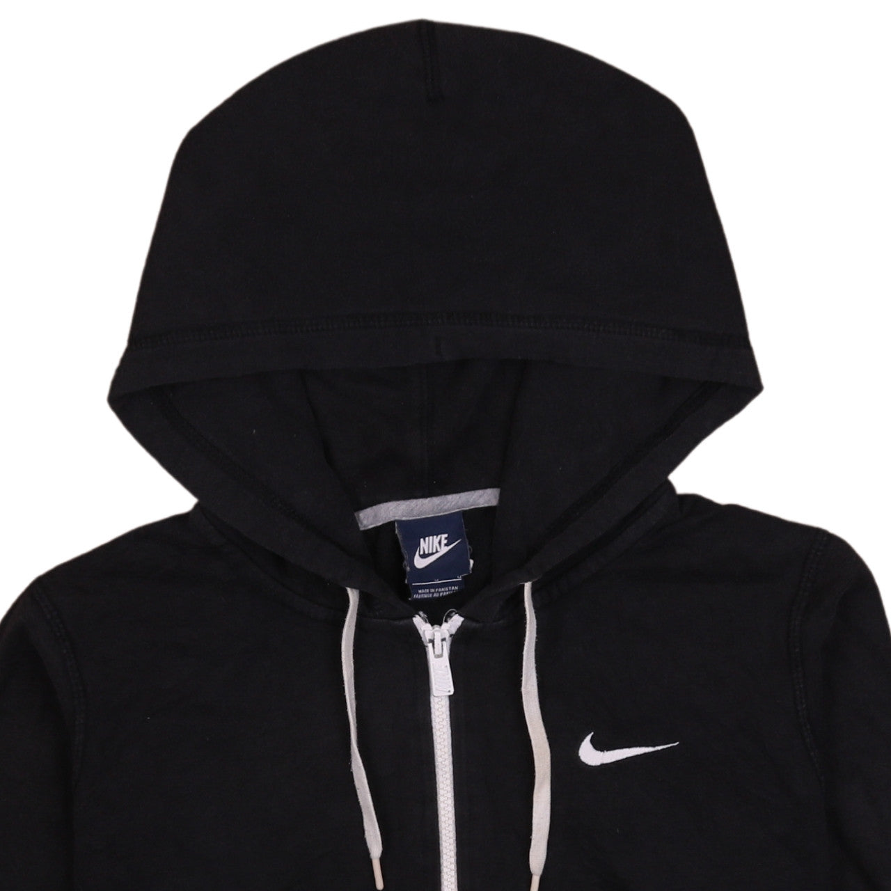 Nike Womens Black Full Zip Hoodie Sweatshirt Size M