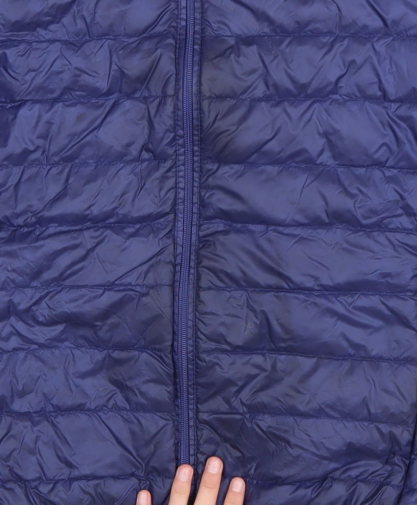 Additional view of Lee Cooper Men's Blue Hooded Puffer Jacket, size S, Polyester Down Filled
