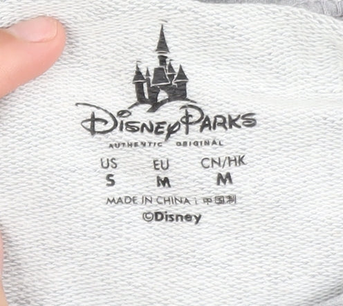 Disney Parks Grey Hooded Track Jacket Women's Size 10 Regular Fit