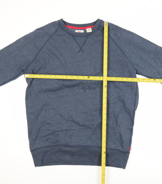 Levi's Men's Blue Crew Neck Pullover Sweatshirt Size L