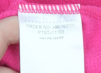 Additional view of Peter Storm girls’ pink fleece 1/2 zip pullover sweatshirt 7-8 years