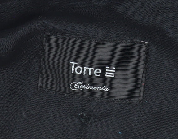 Torre Cerimonia Men's Grey Wool Blend Dress Trousers 42L Formal Pants