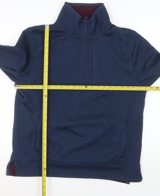 Fat Face Men's Blue 1/2 Zip Fleece Sweatshirt Size L