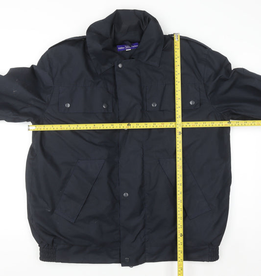Miller Rayner Men's Black Polyester Mid-Length Lined Jacket Size M