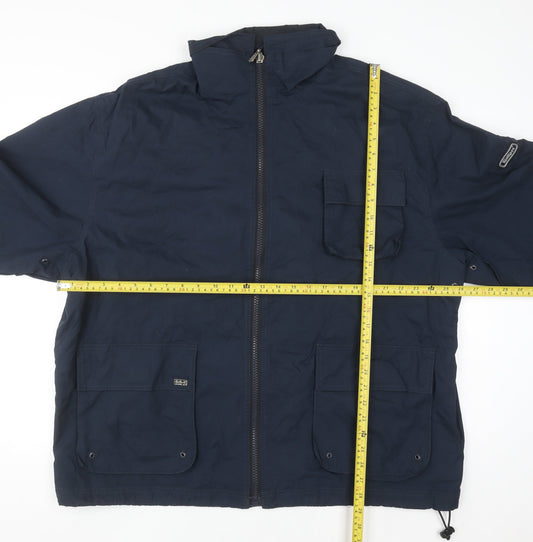 Kickers Men’s Blue XL Full Zip Mid-Length Casual Jacket