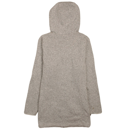 L.L. Bean Unisex Grey Full Zip Hoodie M Regular Polyester