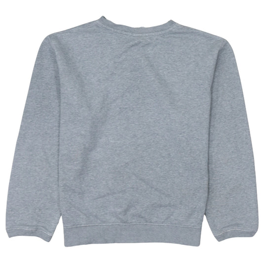 Nike Womens Grey Small Pullover Sweatshirt Classic Crew Neck