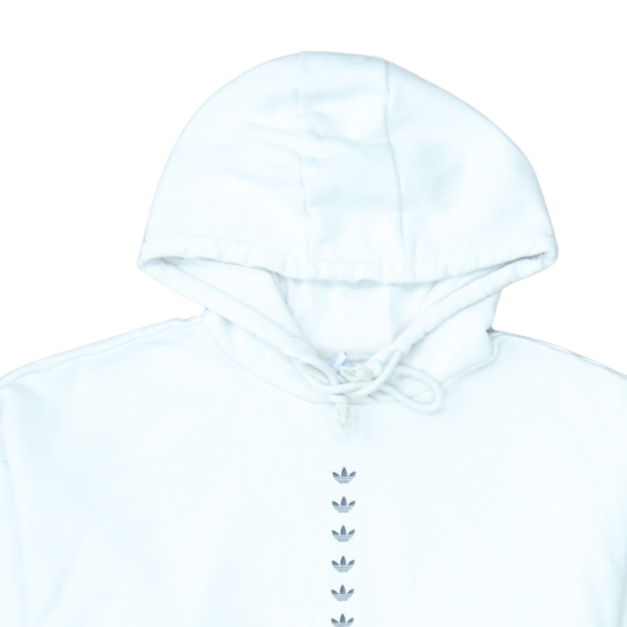 Adidas Women White Hoodie Size 10 Pullover Hooded Sweatshirt