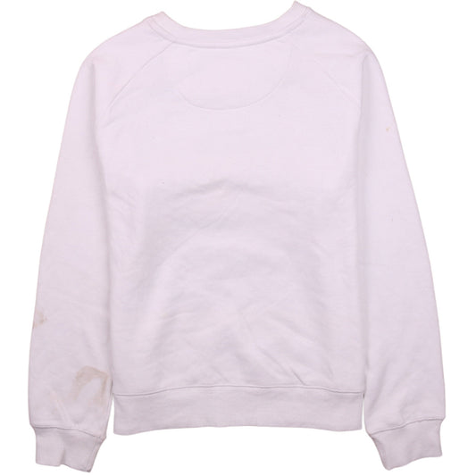 Levi's Girls White XL Pullover Sweatshirt with Logo Embroidery