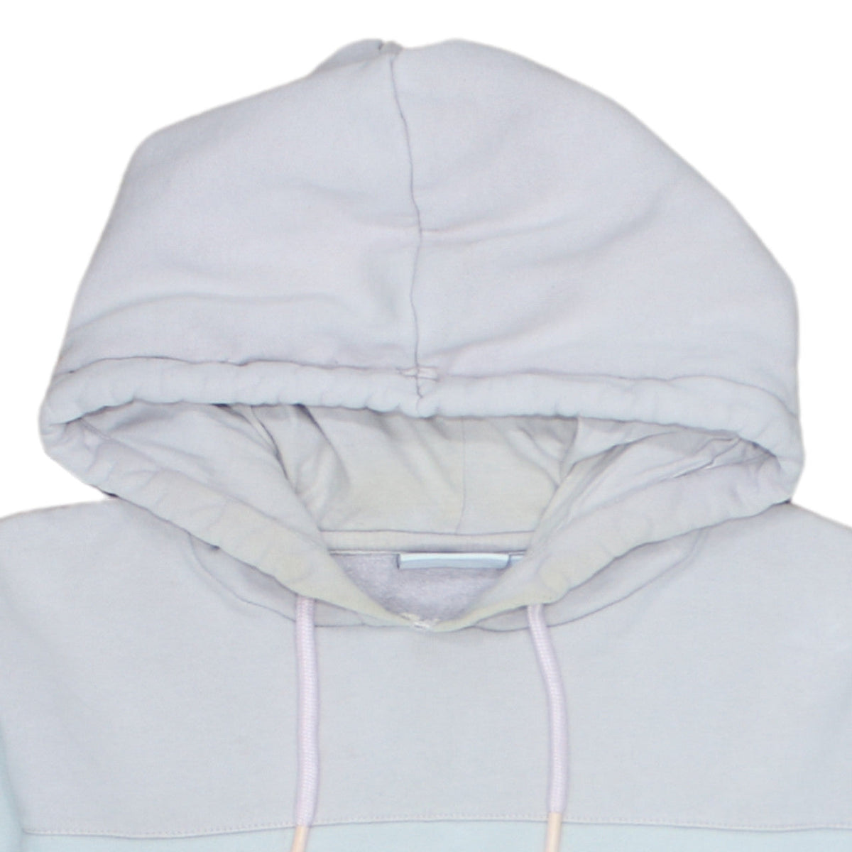 Additional view of Fila women’s blue colourblock cropped pullover hoodie, size M