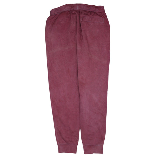 Nike Men's Red Jogger Sweatpants M Elastic Waist Tapered Fit