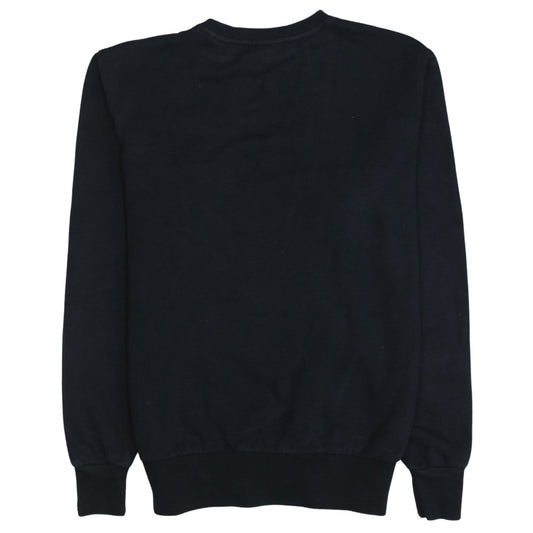 Ellesse Men’s Black Small Crew Neck Pullover Sweatshirt