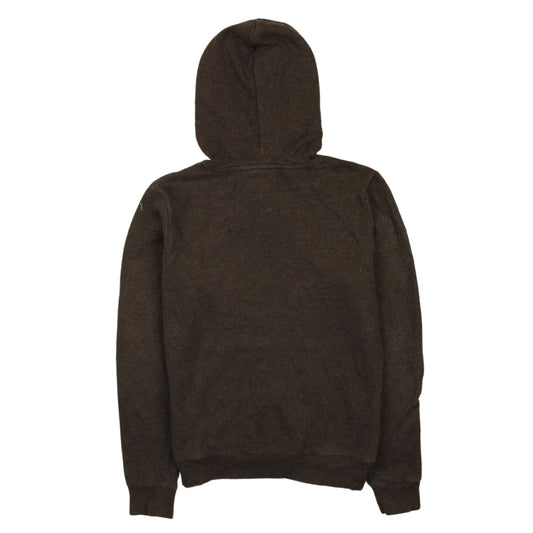 Puma Womens Black Pullover Hoodie Size 12 Hooded Sweatshirt Logo Print