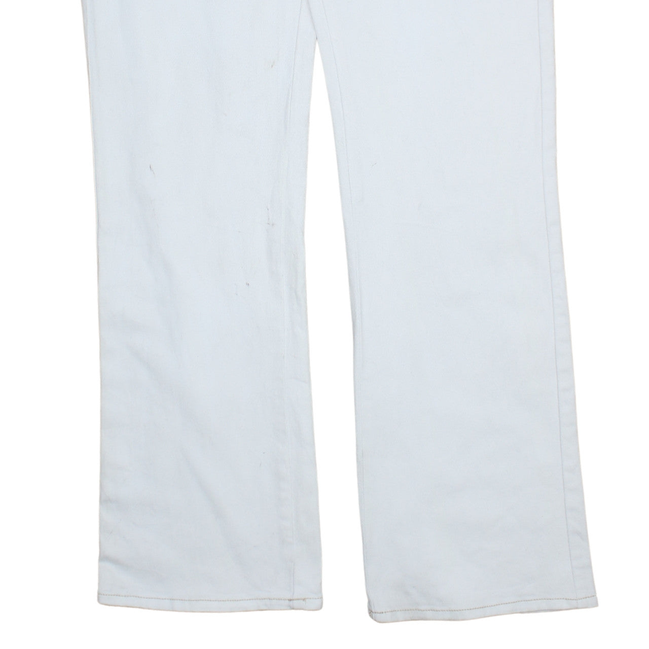 Lee Women’s White Straight Leg Jeans Size 12 Low Rise Stretch Denim