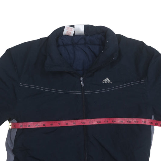 Adidas Men's Blue XL Puffer Jacket Full Zip Winter Sports Coat