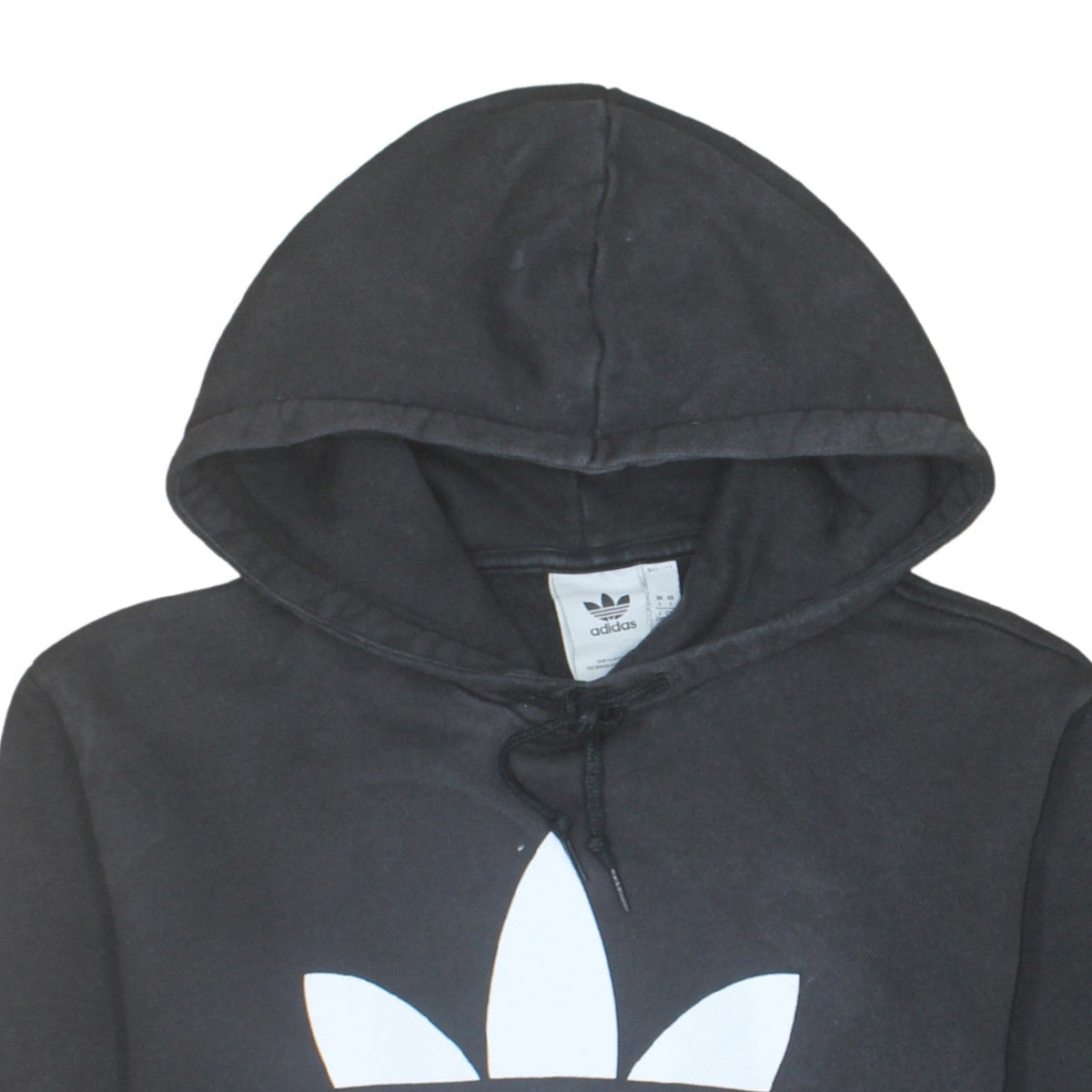 Additional view of Adidas Men’s Black Pullover Hoodie, size L, Logo Fleece Sweatshirt