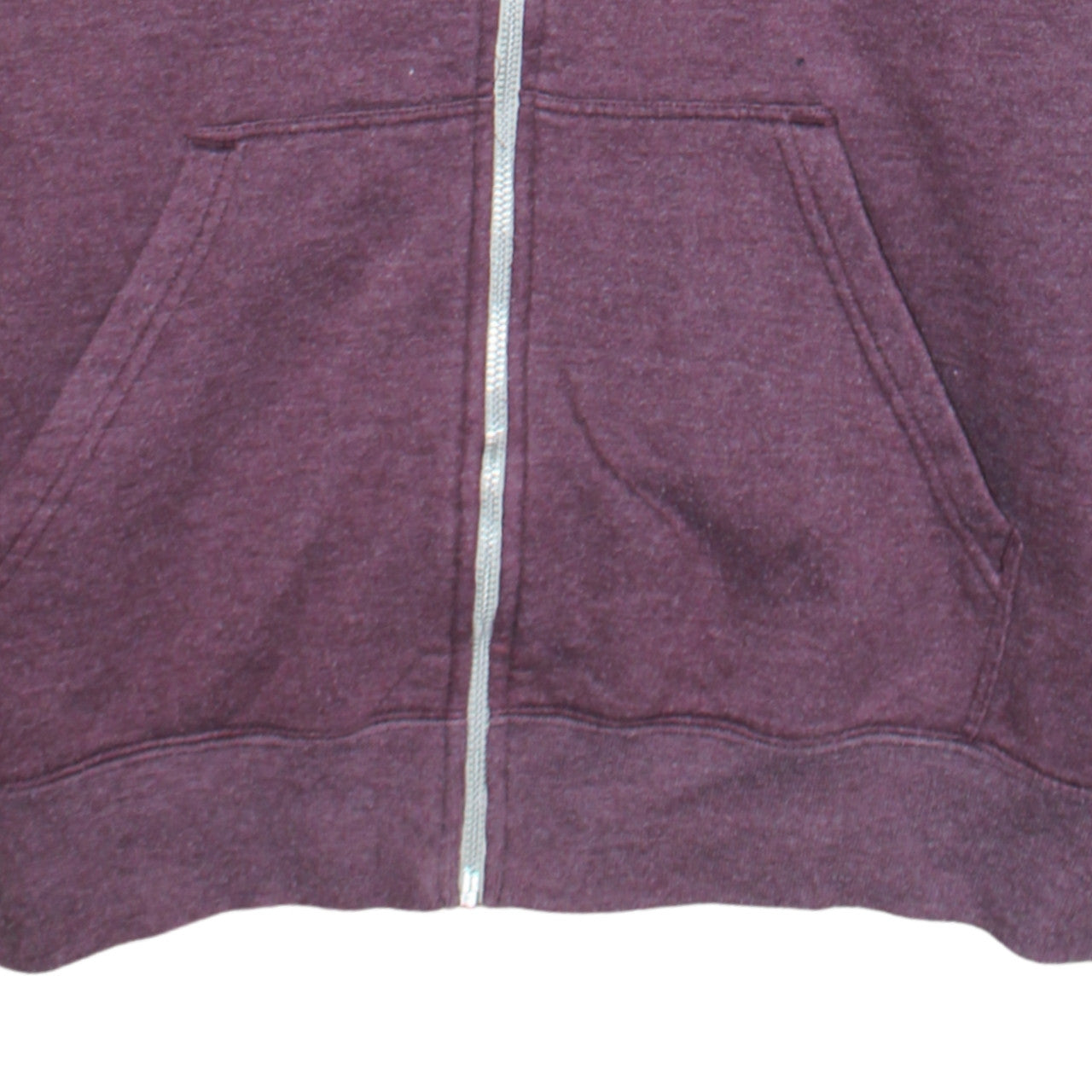 Additional view of Vans boys’ purple full zip hoodie, size M, cotton blend skateboard style