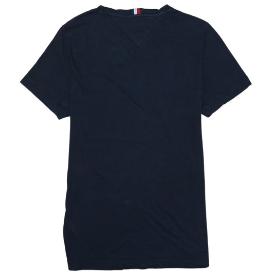 Tommy Hilfiger Women's Black XS Organic Cotton Crew Neck T-Shirt