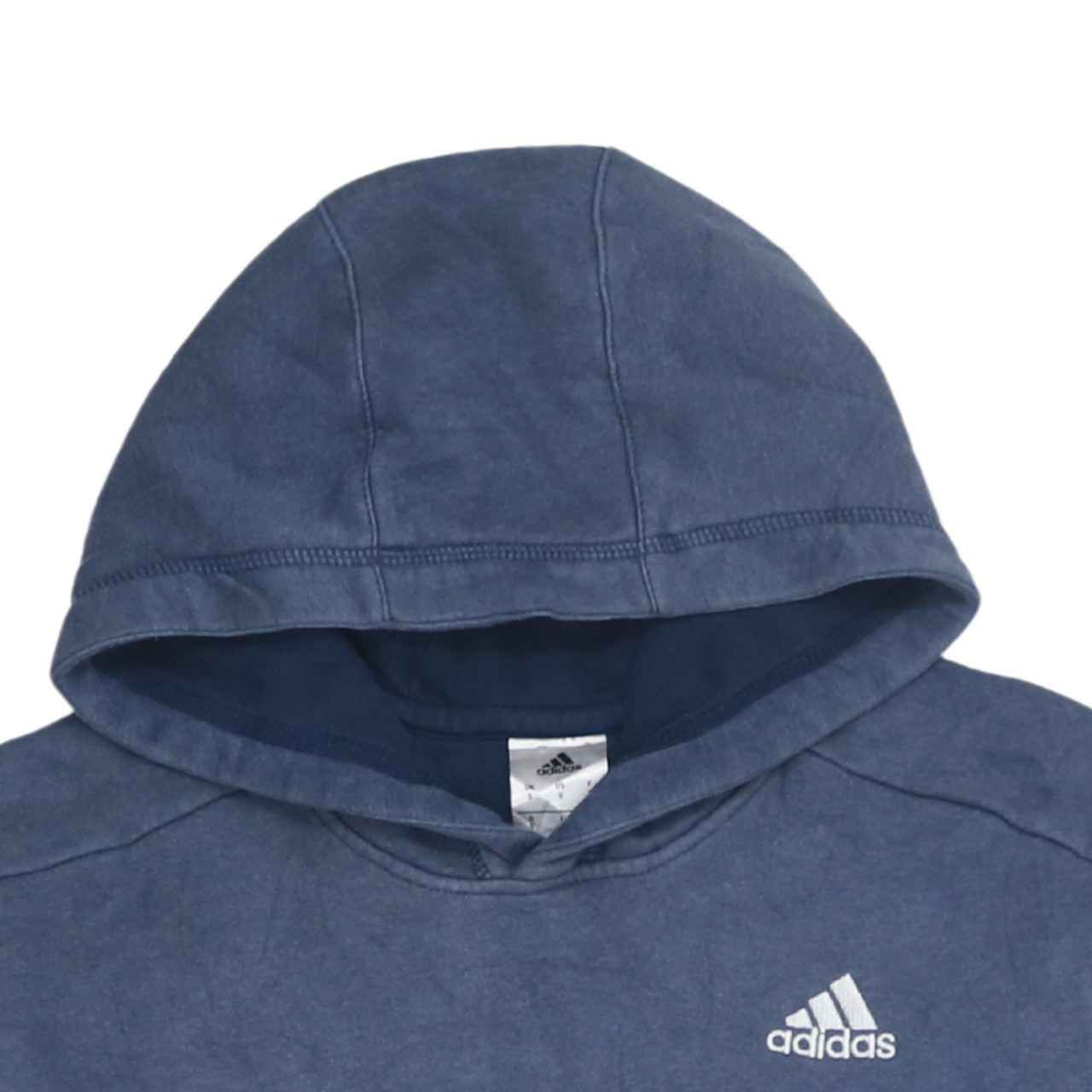 adidas Men Blue Pullover Hoodie S Regular Fit Sports Style