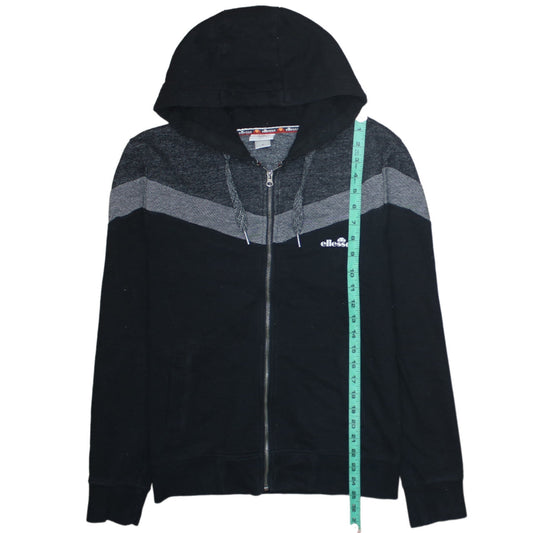 Ellesse Men's Black Full Zip Hoodie M Regular Fit Sports Style