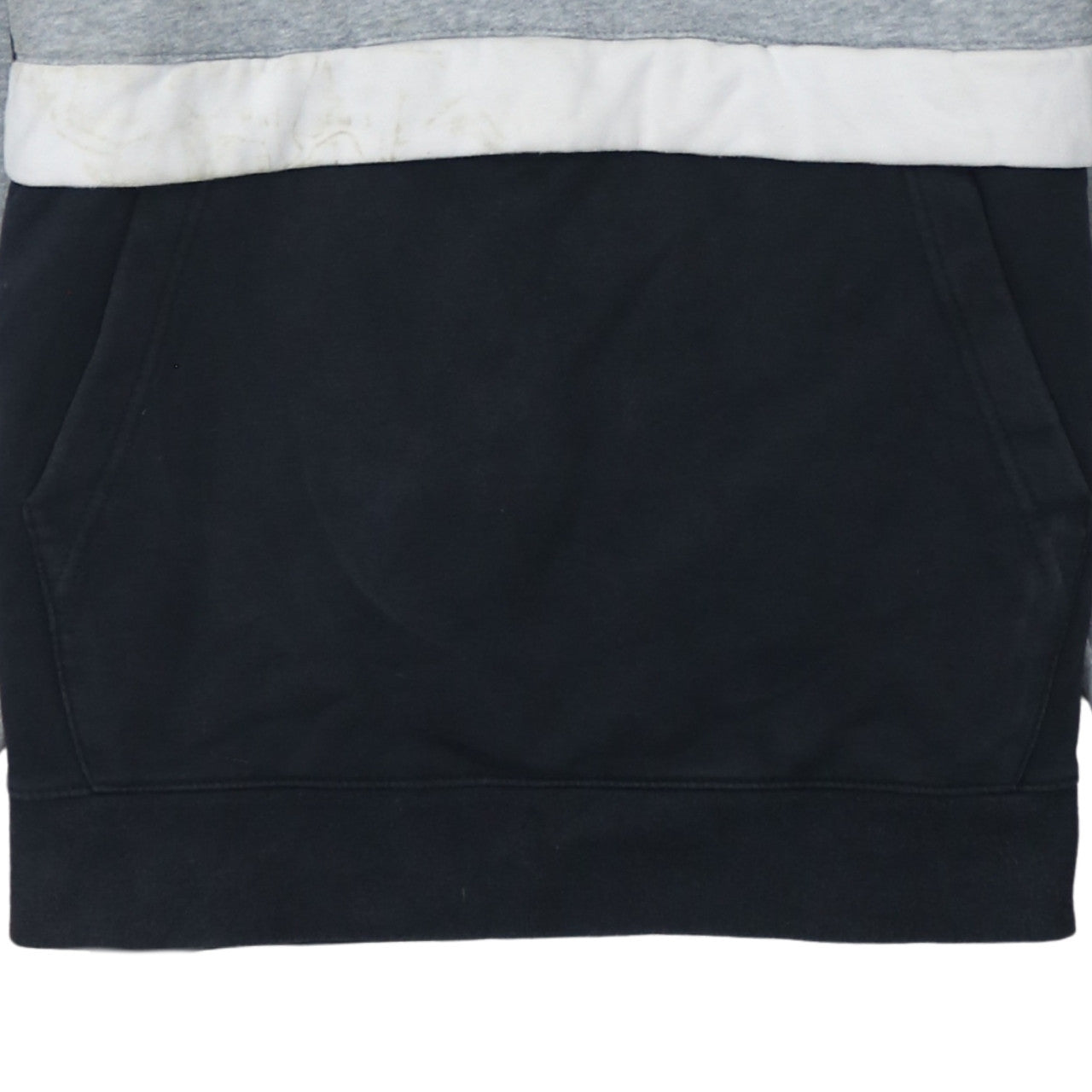 Nike Men's Grey & Black 1/4 Zip Pullover Hoodie Size M