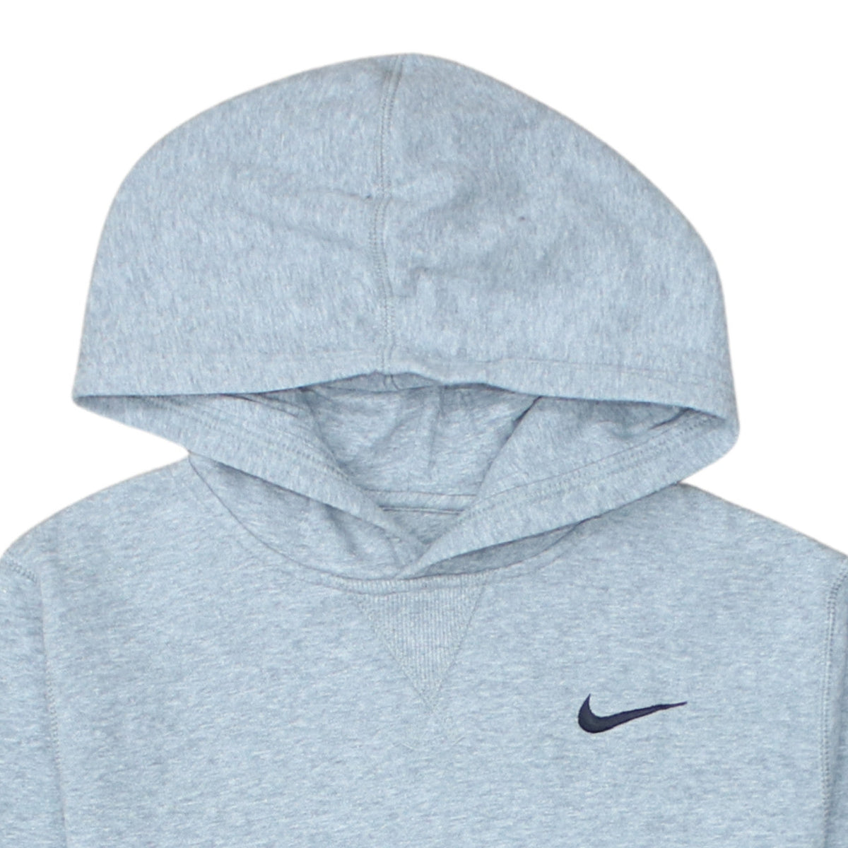 Additional view of Nike boys’ grey pullover hoodie, size 12-13, years fleece sweatshirt