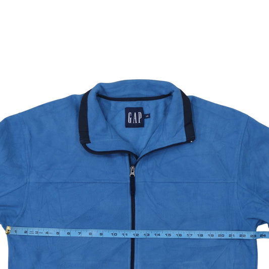 GAP Men’s Blue Fleece Full Zip Casual Jacket Size L
