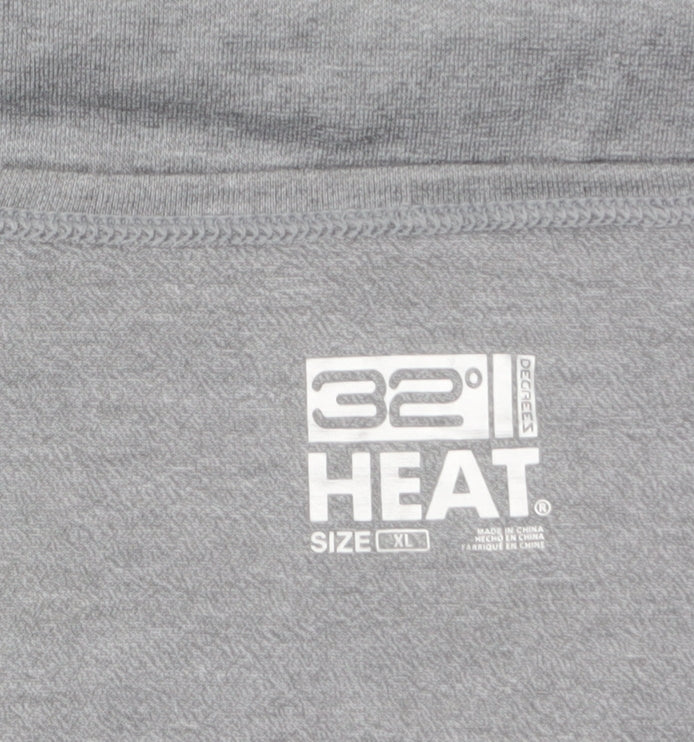32 Degrees Women Grey XL Long Sleeve Heat Activewear Top