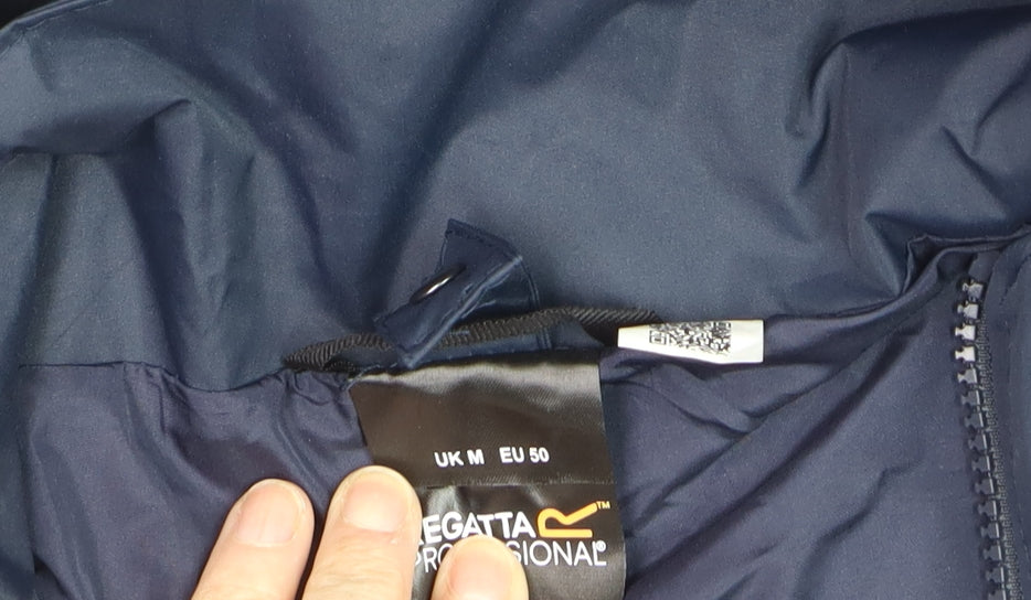 Regatta Men Blue M Waterproof Hooded Rain Jacket
