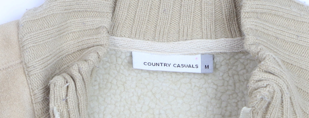 Country Casuals Womens Beige Fleece Waistcoat Bodywarmer M