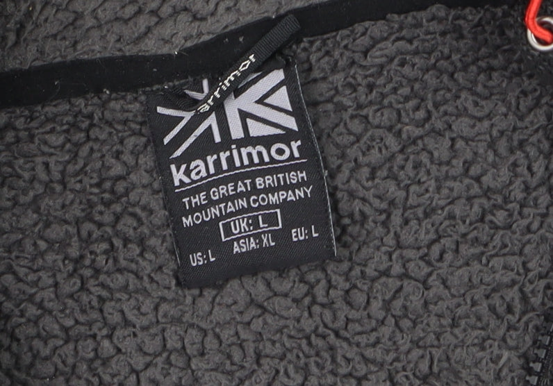 Karrimor Men's Black L Fleece Hooded Full Zip Activewear Jacket