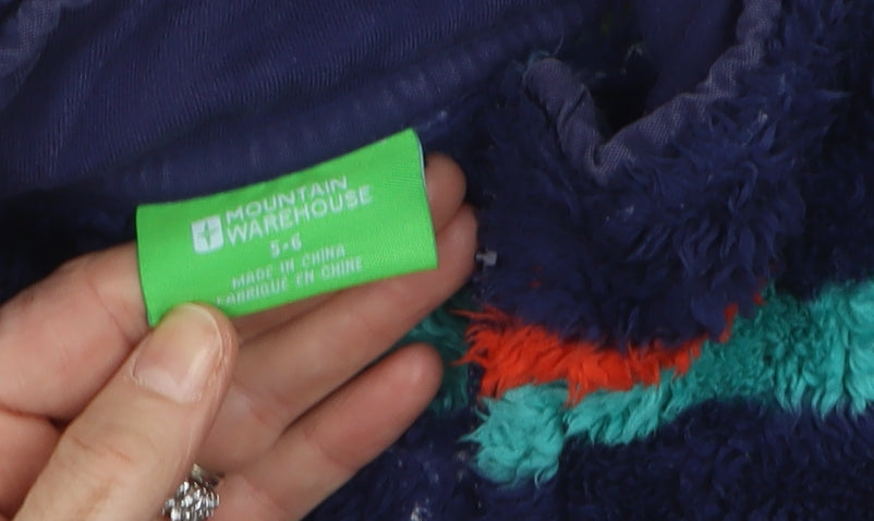 Mountain Warehouse Boys Multicoloured 5-6 Years Fleece Half Zip Pullover