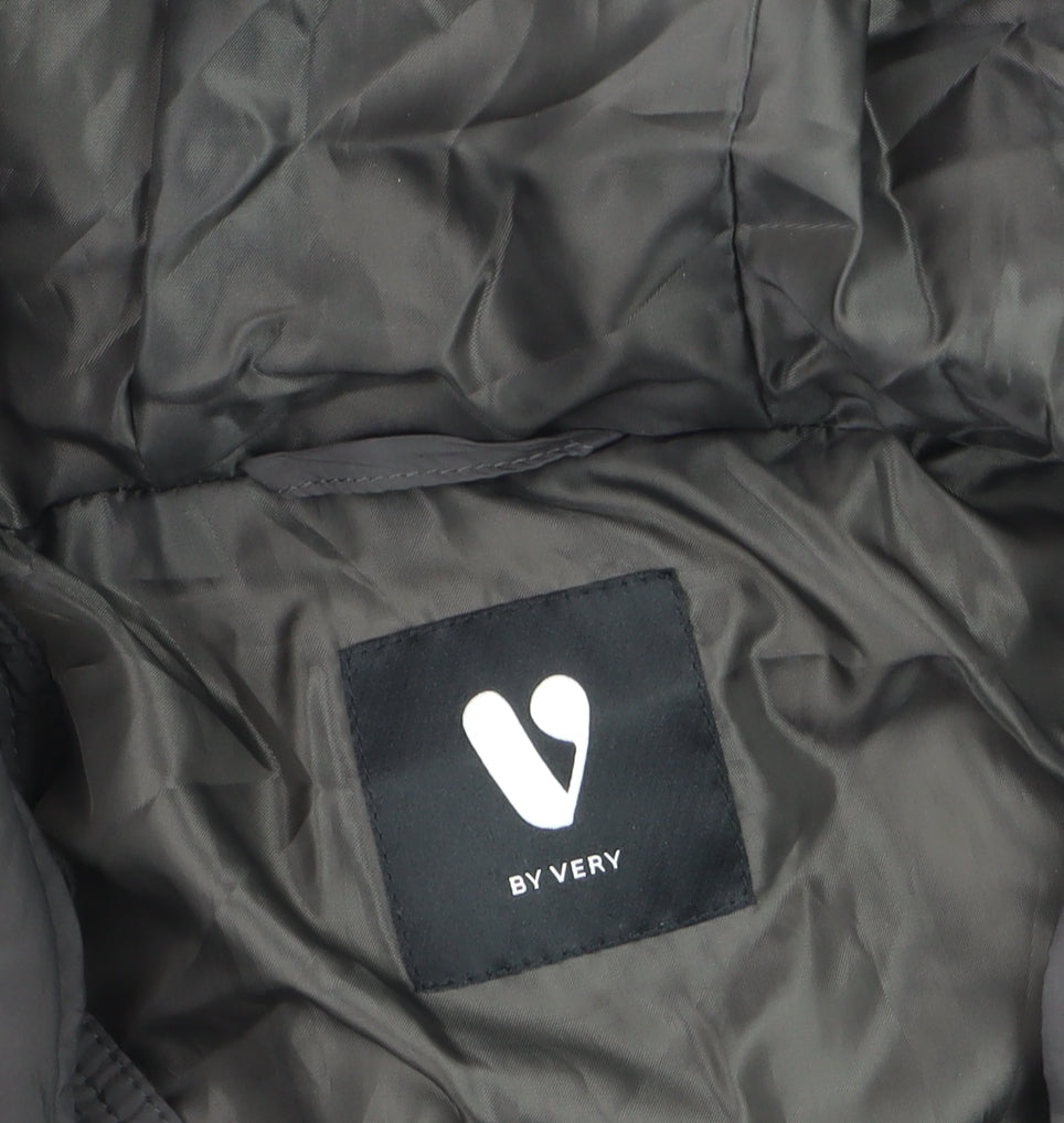 Very Womens Black Size 14 Hooded Puffer Jacket