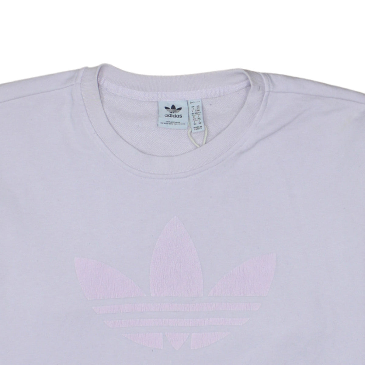 Additional view of Adidas Women's Lilac Trefoil Sweatshirt, size 6, Crew Neck Pullover