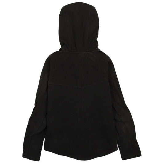 Puma Womens Black Small Full Zip Hoodie Sweatshirt with Logo